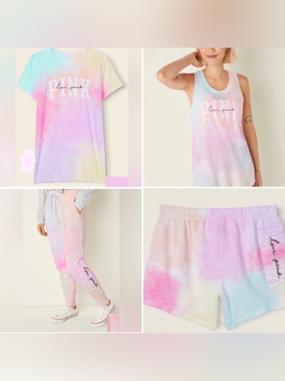For @soozeliz only Set Freya Med Tank, Large shorts, Large sweats, & Large Tee